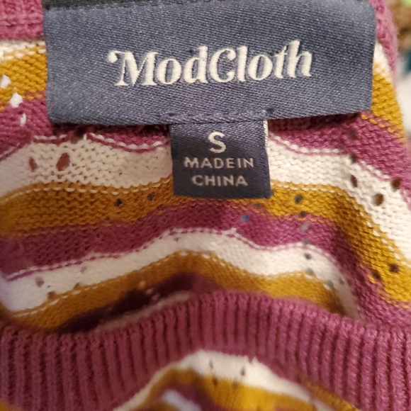 Modcloth Partial To Pointelle Pullover Sweater - Picture 8 of 8